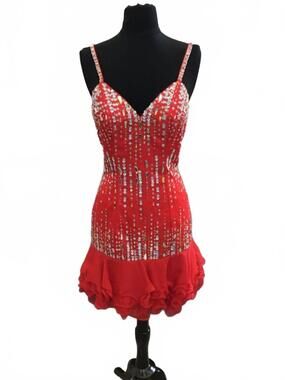 NEW RACHEL ALLAN women's sleeveless dress in red